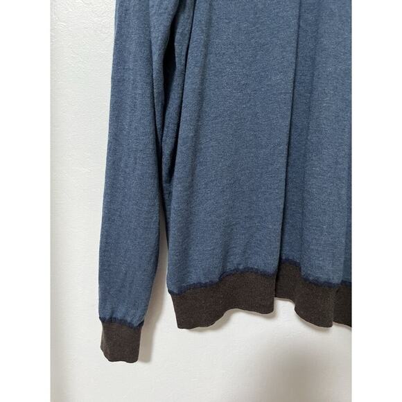 Robert Graham Mens V-Neck Merino Wool Blend Sweater Size 3XL Blue Classic Office - Picture 5 of 7